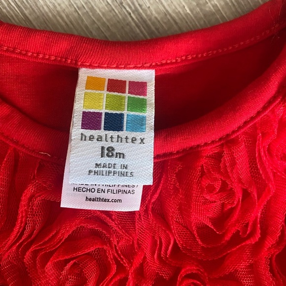 Red Floral top 18M - Picture 3 of 4